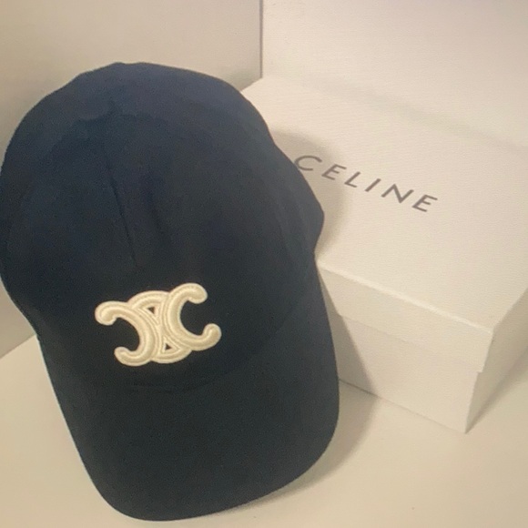 Celine Black Cap With Logo - Picture 1 of 6